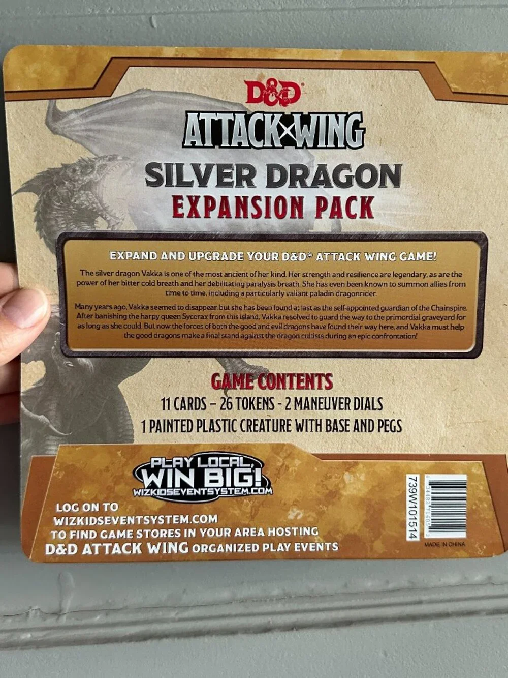 D&D Attack Wing Silver Dragon Expansion Pack